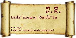 Diószeghy Renáta névjegykártya