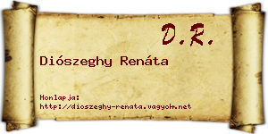 Diószeghy Renáta névjegykártya