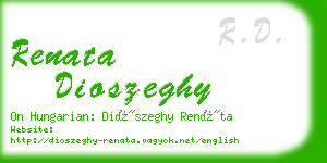 renata dioszeghy business card